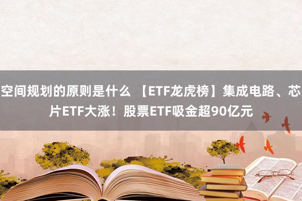 空间规划的原则是什么 【ETF龙虎榜】集成电路、芯片ETF大涨！股票ETF吸金超90亿元