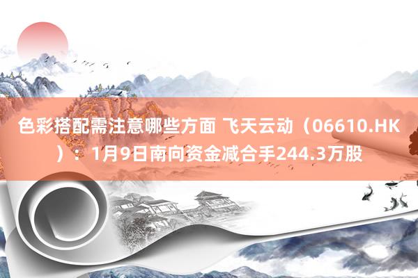 色彩搭配需注意哪些方面 飞天云动（06610.HK）：1月9日南向资金减合手244.3万股