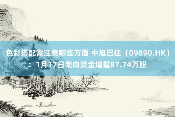 色彩搭配需注意哪些方面 中旭已往（09890.HK）：1月17日南向资金增握87.74万股