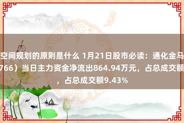 空间规划的原则是什么 1月21日股市必读：通化金马（000766）当日主力资金净流出864.94万元，占总成交额9.43%