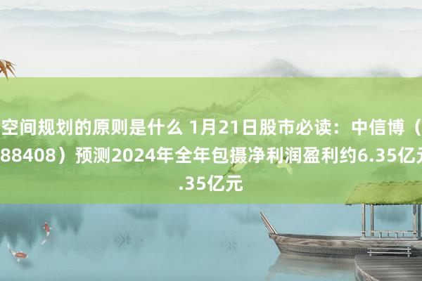 空间规划的原则是什么 1月21日股市必读：中信博（688408）预测2024年全年包摄净利润盈利约6.35亿元