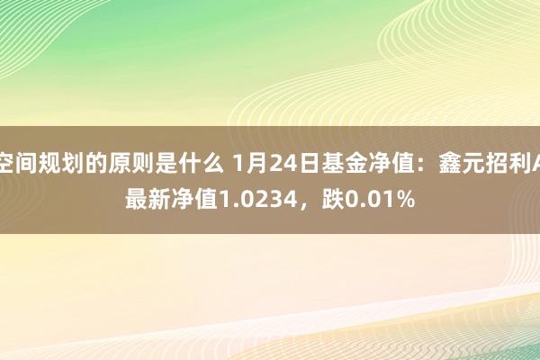 空间规划的原则是什么 1月24日基金净值：鑫元招利A最新净值1.0234，跌0.01%