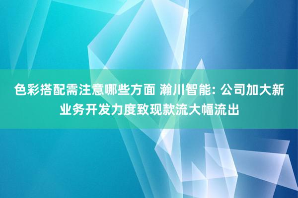 色彩搭配需注意哪些方面 瀚川智能: 公司加大新业务开发力度致现款流大幅流出