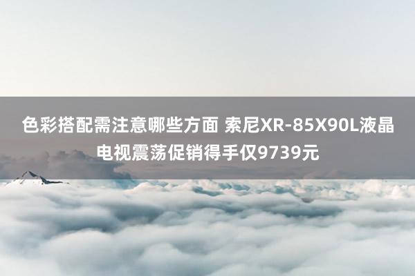 色彩搭配需注意哪些方面 索尼XR-85X90L液晶电视震荡促销得手仅9739元