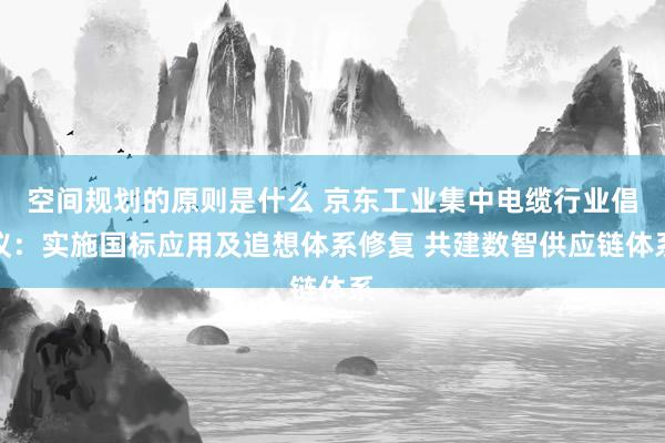 空间规划的原则是什么 京东工业集中电缆行业倡议：实施国标应用及追想体系修复 共建数智供应链体系