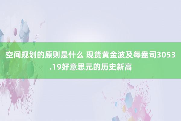 空间规划的原则是什么 现货黄金波及每盎司3053.19好意思元的历史新高